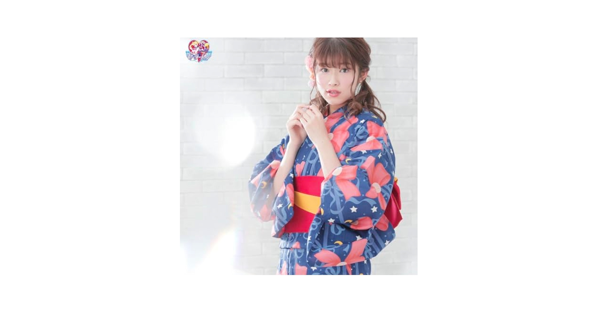 Amazon.co.jp: セーラームーン×ネイビー 浴衣 帯セット