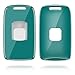 Produktbild kwmobile Autoschlüssel Hülle kompatibel mit Renault 4-Tasten Smartkey Autoschlüssel (nur Keyless Go) - Hardcover Schutzhülle Schlüsselhülle Cover in Petrol