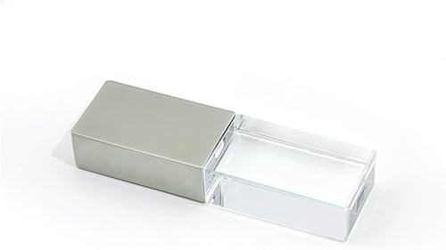 Miniatura 7 de Unidad flash USB 2.0 de 32 GB, luz LED de cristal transparente, lápiz de cristal transparente, lindo mini Memory Stick regalo para niños, niñas,