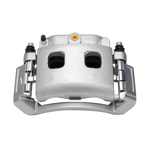 Image of Detroit Axle - Front Left Brake Caliper with Bracket Replacement for 2002 2003 2004 2005 Dodge Ram 1500