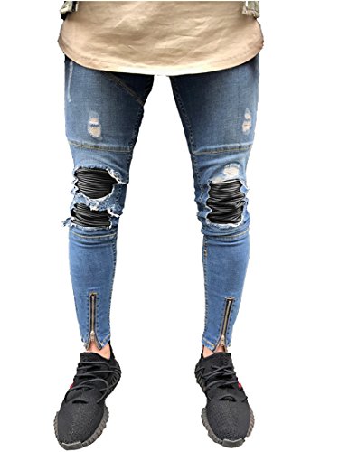 jeans with zips on legs