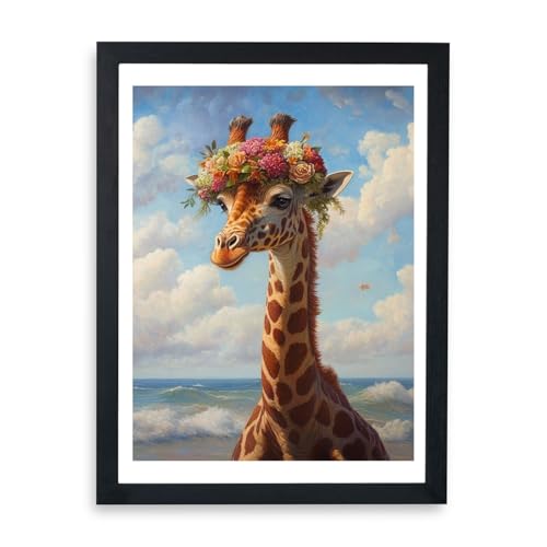 Décoration murale fantaisiste de girafe pour égayer facilement une pièce sombre ou un petit mur