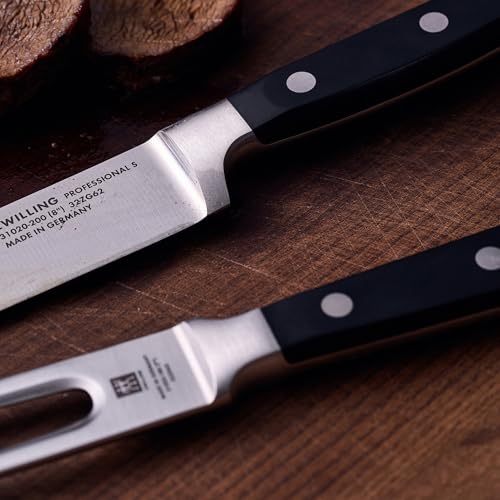 Image of ZWILLING Professional S 2-Piece Razor-Sharp German Carving Knife Set, Made in Company-Owned German Factory with Special Formula Steel perfected for almost 300 Years, Dishwasher Safe