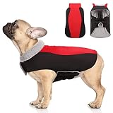 【Chaqueta para perros pequeños y medianos】 - Consulte la tabla de tallas para elegir la chaqueta de invierno para perro adecuada para mantener a su perro abrigado. La ropa para perros es adecuada para maltés, chihuahua, bulldog francés, schnauzer, labrador, etc.