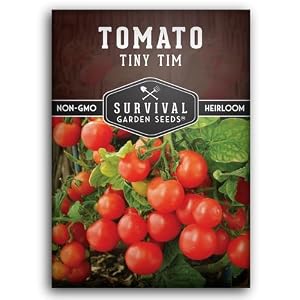 Tiny Tim Tomato Seeds – Survival Garden Seeds (1 Pack)