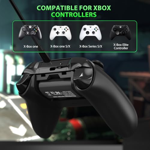 Image of 2-Pack Rechargeable Battery Pack for Xbox One /Series X /S & Xb One X /S /Elite Series Controllers, 4440mWh (1200mAh) Long-Lasting Power Overcharge /Short-Circuit Protection