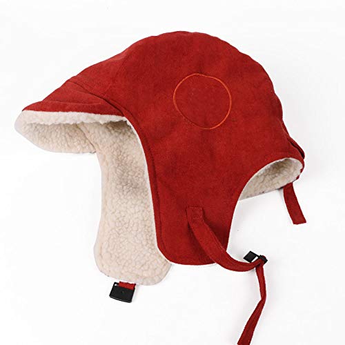 Chapeau aviateur homme noir coton épais bonnet d'hiver chaud pour chasse et ski