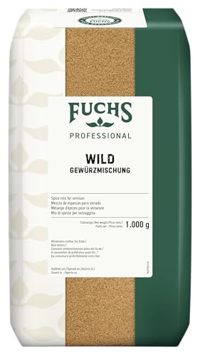 Fuchs Professional - Wildgewürz | Zum Würzen von allerlei Wildgerichten und dunklen Saucen | Profi-Qualität für Großverbraucher und Gastronomie | 1 kg im recyclebaren Beutel