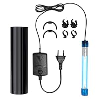 Luce Sterilizzatrice UV Per Acquario Da 9W - Con Timer, Elimina Batteri E Alghe, Spina EU - Foto 3