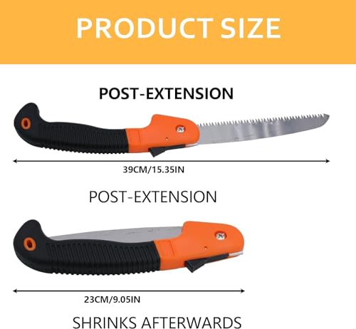 Klappbare Handsägen Klappsäge Klein Handklappsäge Mit rutschfestem Griff und Sicherheitsverriegelung