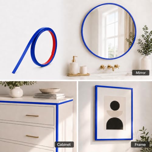 Molduras decorativas autoadhesivas azul friso flexible despegar y pegar 5