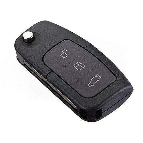 Katur Folding Flip Remote Car Key 3 Button 433Mhz For Ford Focus Mondeo Fiesta With 4D-63 Chip #TOP6