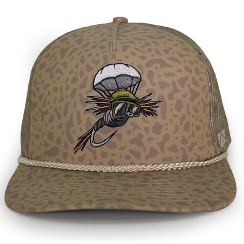 Paramount Outdoors Parachute Adams Fly Fishing Hat for Men 6-Panel Comfort Snap Snapback