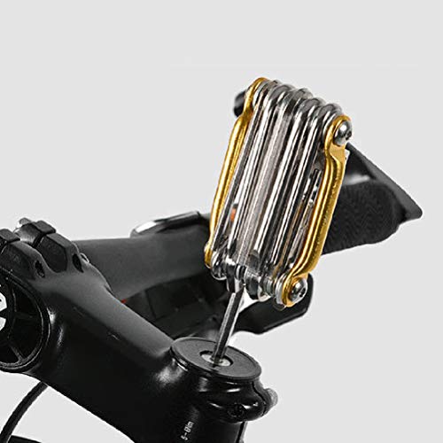 ZJchao Bike Multitool Kit Portable Wrench Chain Repair Set 11 in 1 Bike Tools (Black)