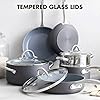 GreenPan Lima Hard Anodized Healthy Ceramic Nonstick 12 Piece Cookware Pots and Pans Set, PFAS-Free, Oven Safe, Gray #5