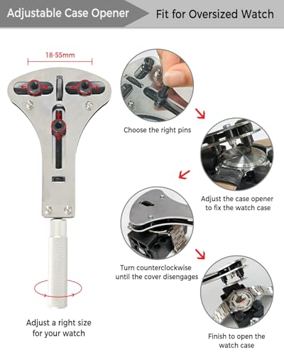 156-Piece Watch Repair Kit