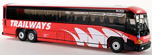 Iconic Replicas Trailways Burlington MCI D4505 Diecast Bus 1:87 Scale- HO Scale New in The Box!