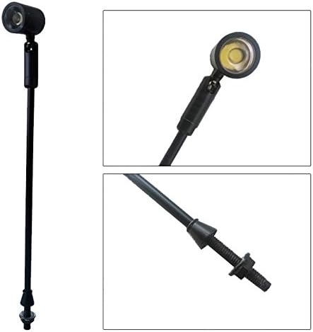 1W 30cm LED Pole Light Fixture Spot Post Lamp Bulb High Power Black Shell