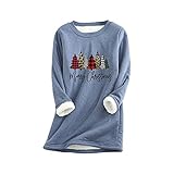 Weihnachten Sweatjacke XXXL Sweatjacke Camel Festliche Blusen Damen Bowling Hemd Langarm Unterhemd Damen Damenblusen Weihnachten Schlafanzug Kuschelpullover Damen Nachthemd Damen Sexy H