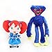 Yzhome 2Pcs  Poppy Playtime Giocattolo della Peluche 25-40 Cmcartoon Bambina Bambola Morbido Huggy Wuggy Horror Gioco Giocattoli per Bambini Gamer di Compleanno Regalo di Natale Giocattolo