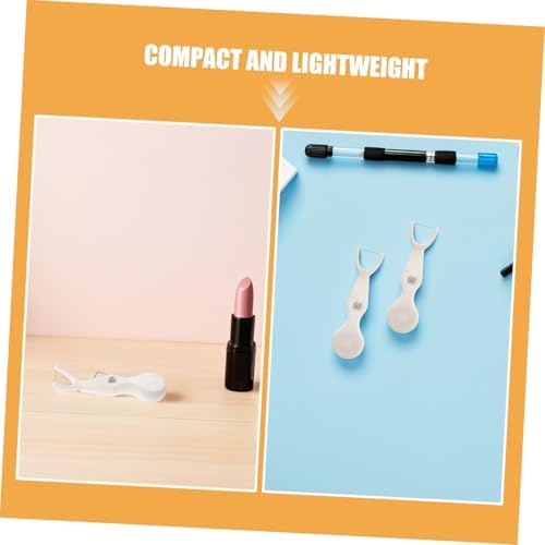 2pcs Y Shaped Refillable Dental Floss Holder Picks White - 2
