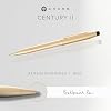 Cross Century II 23KT Gold Ballpoint Pen - Professional Pen for Everyday Use - Smooth Writing - Comfortable Grip - Black Ink - Durable Construction - Includes Gift Box