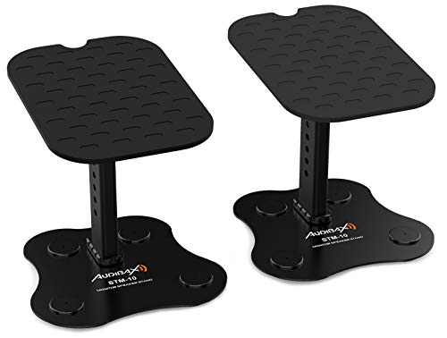 Audibax NEO STM-10 Monitor Stands / Studio Speakers for Adjustable Table (Pair)