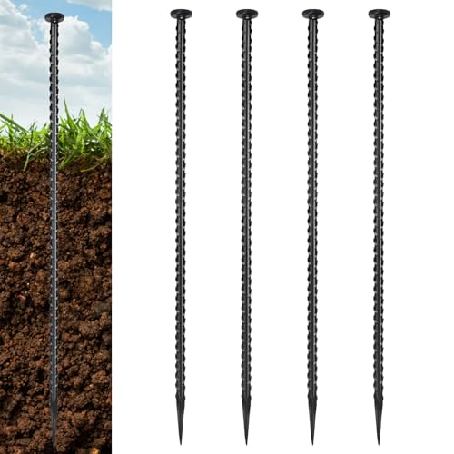 DOLEMODUO 4 Pack Heavy Duty Rebar Stakes