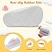 JIASUQI Toddler Shoes for Boys Girls Socks Shoes for Infant Baby Slip on Colorful White 18-24 Months