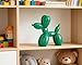 AMOIENSIS Vibrant Green Balloon Dog Statue Decor, 4 inch Small Knick Knacks Balloon Animal for Shelf Decor