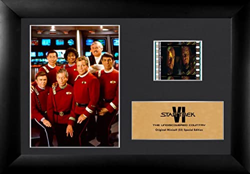 FILMCELLS Star Trek – The Undiscovered Country 7” x 5” MiniCell Desktop Presentation Series 3 – Featuring 35 mm Film Clip with Easel Stand – Officially Licensed Movie Collectible