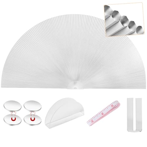 Arch Window Shades Half Circle Blackout Cellular Shades Cordless Pleated Fabric Blind No Drill...