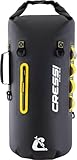 Cressi dal 1946 - Ocelot Dry Bag - Borsa Stagna Impermeabile Unisex da Mare, Barca e attività Acquatiche, Disponibile Piccola, Media e Grande, Nero/Giallo 30 L
