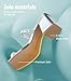 Leevar Square Toe Heeled Sandals for Women - Women's Low Block Heels Sandals - 2.25IN Open Toe Ankle Strap Chunky Heels - Slip on Heeled Sandal Mule, silver, size 8