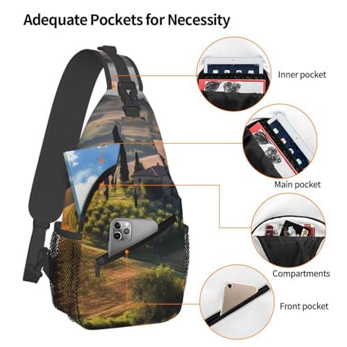 Bolso Pequeño de Hombro Tipo Sling para Senderismo miniatura 4