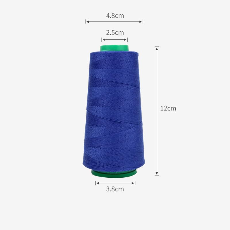3000Yards Polyester Sewing Thread Dark Blue Thread for Embroidery/All Sewing Purpose Hand and Machine - Image 2