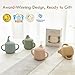 Moonkie Silicone Baby Sippy Cups | 3 Stages Training Cup Straw Cup for Infants Toddlers and Kid | 4 oz 1Pack