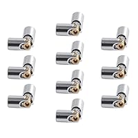 Sparkleiot 10 Stück Metall Universalgelenk 3L Neue verbesserte Aluminiumlegierung kompatibel mit Legoeds Bricks MOC Power Functions 61903 Schaftkupplung 62520