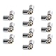 Sparkleiot 10 Stück Metall Universalgelenk 3L Neue verbesserte Aluminiumlegierung kompatibel mit Legoeds Bricks MOC Power Functions 61903 Schaftkupplung 62520