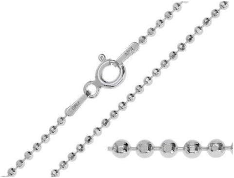 Blue Apple Co. 3MM Moon Cut Chain 925 Solid Sterling Silver Available In 8"-30" Inches