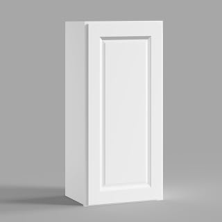Hausvita Wall Mount Wood Cabinet,RTA Bathroom Medicine Cabinet with Adjustable Shelves & Single Door, Kitchen Cupboard,Space Saver Storage Cabinet for Bathroom,Kitchen,Laundry 12" D*18" W*42" H