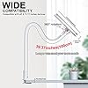 GRSTREE Phone Holder for Bed,360 Flexible Lazy Tablet Holder for Bed,with Adjustable 39.4" Long Arm Clamp Bracket Mount Phone Stand for 4.7~10.5" iPhone/iPad Air/Pro/mini/Tablet/Switch (White) #3