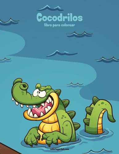 Cocodrilos libro para colorear 1 (Spanish Edition)