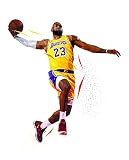 LeBron James Poster - Modern Wall Decoration - Polygonal Portrait - Birthday Gift for Brother (Polyg