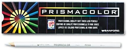 Prismacolor : Premier Colored Pencil, White Lead/Barrel, Dozen -:- Sold as 2 Packs of - 12 - / - Total of 24 Each
