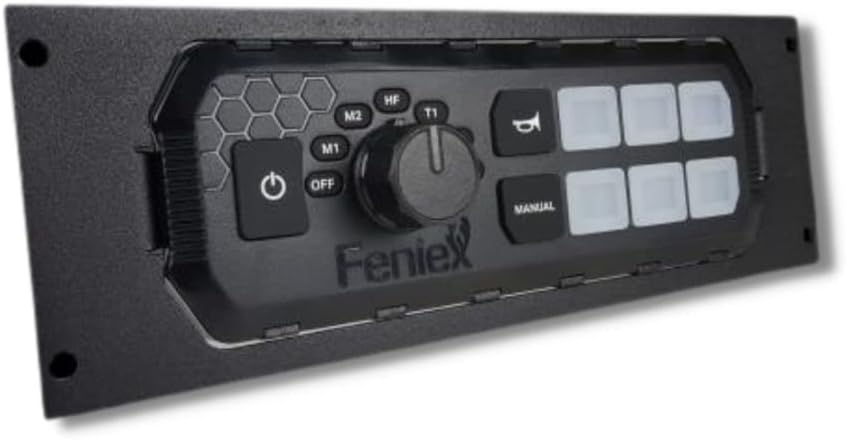 UBL by Havis Faceplate for Feniex Typhoon Siren Controller - Feniex Typhoon Siren Controller Full-Function Head C-4017 - Equipment Mounting Bracket