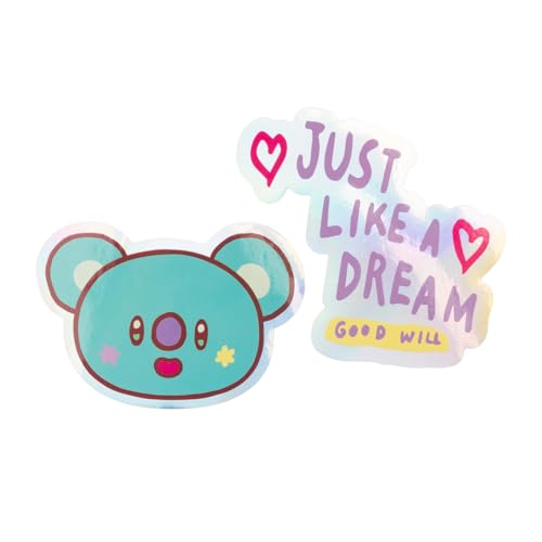 Grupo Erik Vinyl Stickers BT21 Merch - Koya | Laptop Stickers for Adults & for Children, Kawaii Gifts Under 5 Pounds, Kawaii Stuff, BT21 Merchandise, BTS Merch
