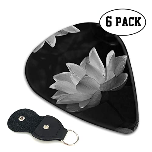 Ensemble de 6 médiators de guitare Lotus noir et blanc pour guitare acoustique, guitare électrique, basse, ukulélé – fin… - Les Beatles, Paul McCartney, John Lennon, RIngo Starr, George Harrison Ensemble de 6 médiators de guitare Lotus noir et blanc pour guitare acoustique, guitare électrique, basse, ukulélé - fin… – Image 3