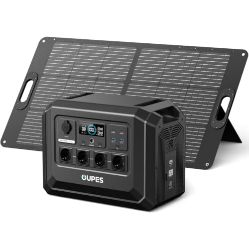 OUPES Mega 1 Lite Solar Generator mit 100W Solarpanel, 2000W Powerstation