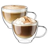 ecooe Doppelwandige Cappuccino Tassen